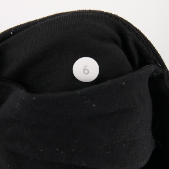 Lululemon Leggings Black Chevron Print Cropped Capri Mid Rise Yoga Activewear 6 - Picture 8 of 11